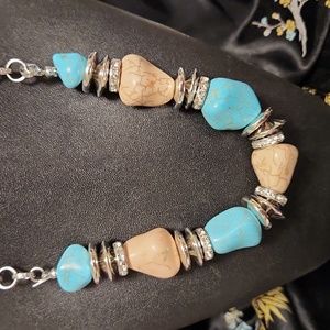 Paparazzi Stunningly Stone Blue Necklace